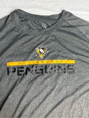 Pittsburgh Penguins NHL Gray Performance T Shirt Mens XL Hockey
